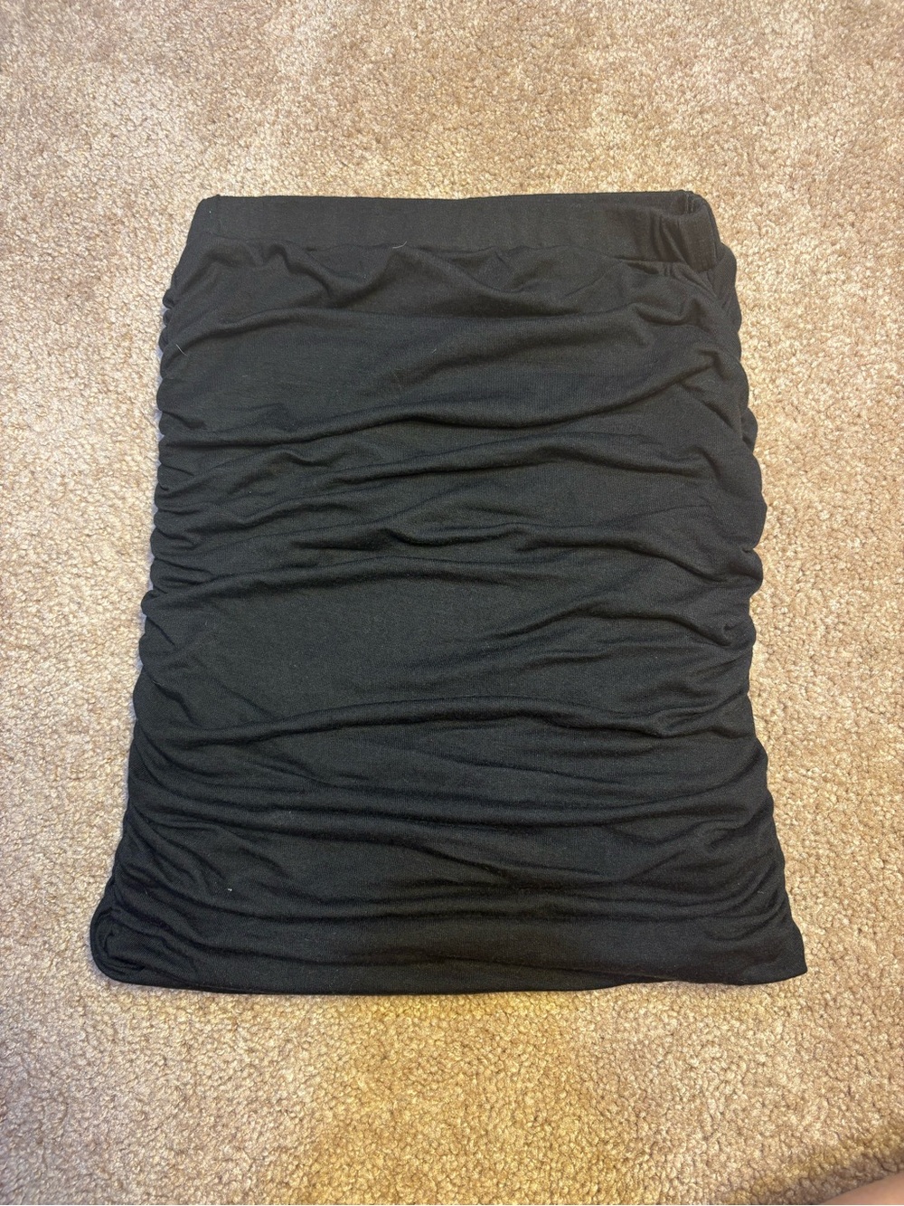 Black Ruched Pencil Skirt/ Tube Top